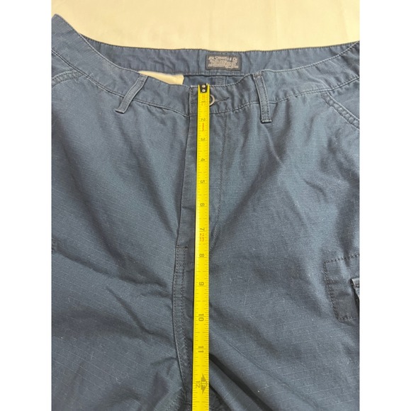 Levi Strauss & Co Cargo Shorts Men 34 Blue Ripstop Cotton Casual Utility C14 - Picture 9 of 16